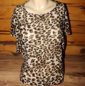 (M) Body Central Boutique Leopard Top